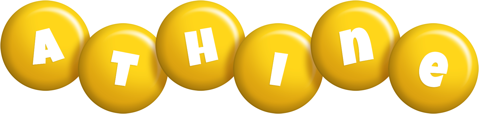 Athine candy-yellow logo