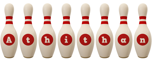 Athithan bowling-pin logo