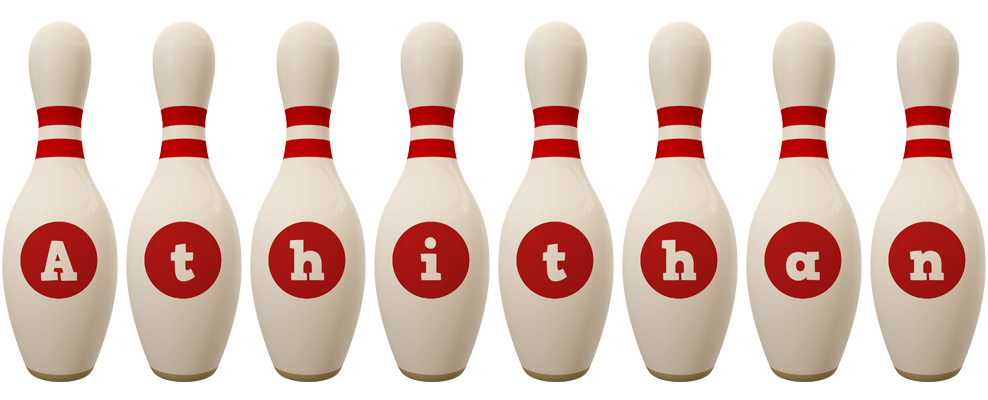 Athithan bowling-pin logo