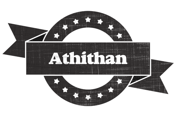 Athithan grunge logo