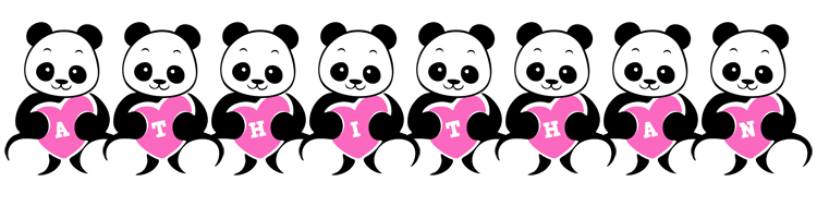 Athithan love-panda logo