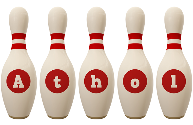 Athol bowling-pin logo