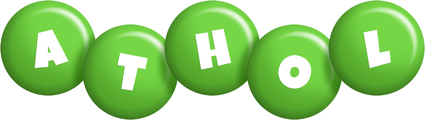 Athol candy-green logo