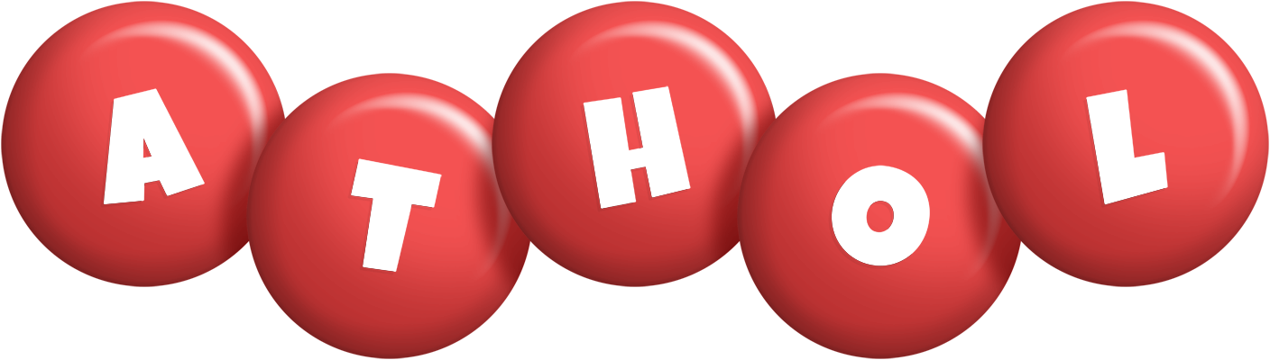 Athol candy-red logo