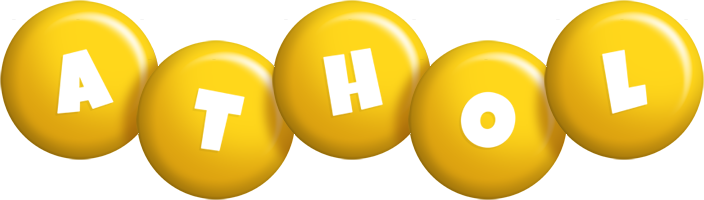 Athol candy-yellow logo