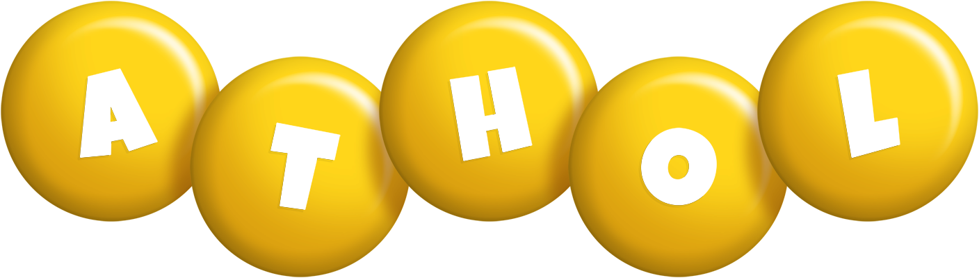 Athol candy-yellow logo