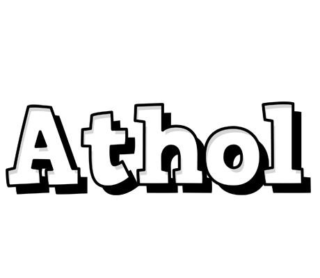 Athol snowing logo