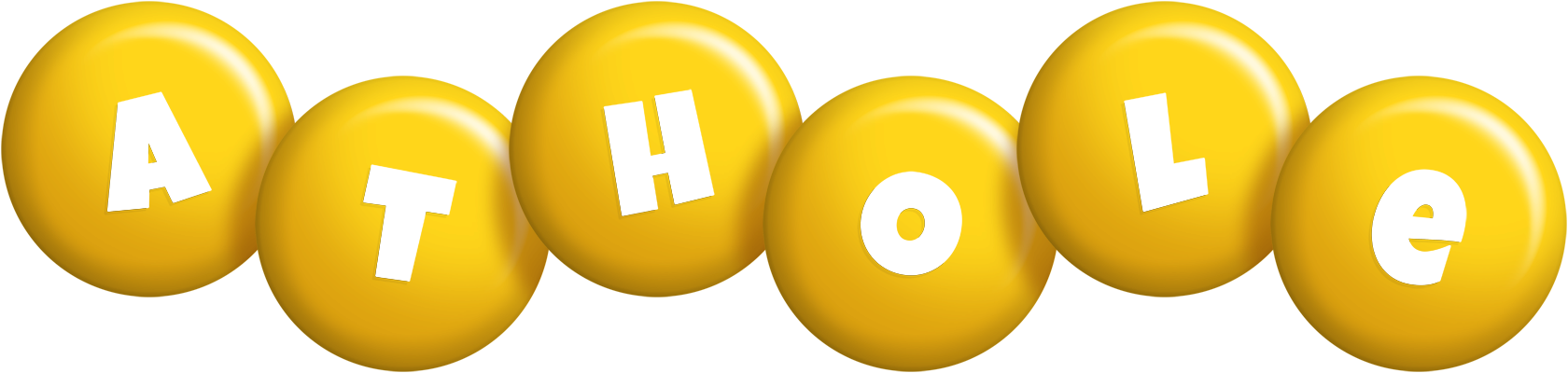 Athole candy-yellow logo