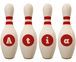 Atia bowling-pin logo