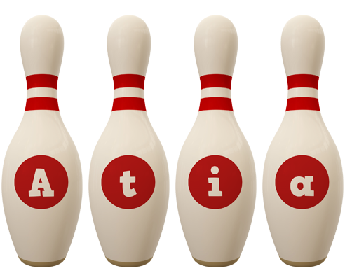 Atia bowling-pin logo