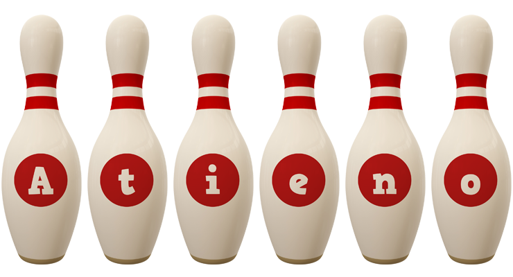 Atieno bowling-pin logo