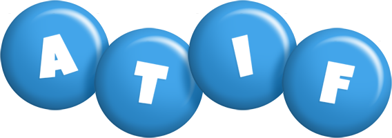 Atif candy-blue logo