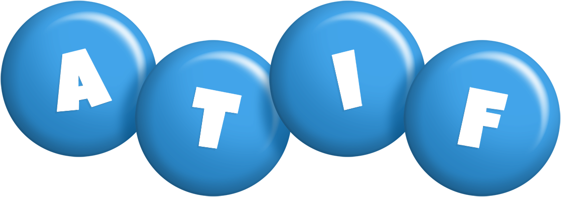 Atif candy-blue logo