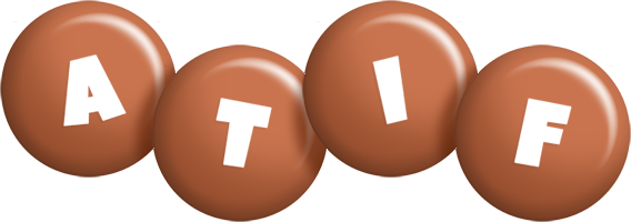 Atif candy-brown logo