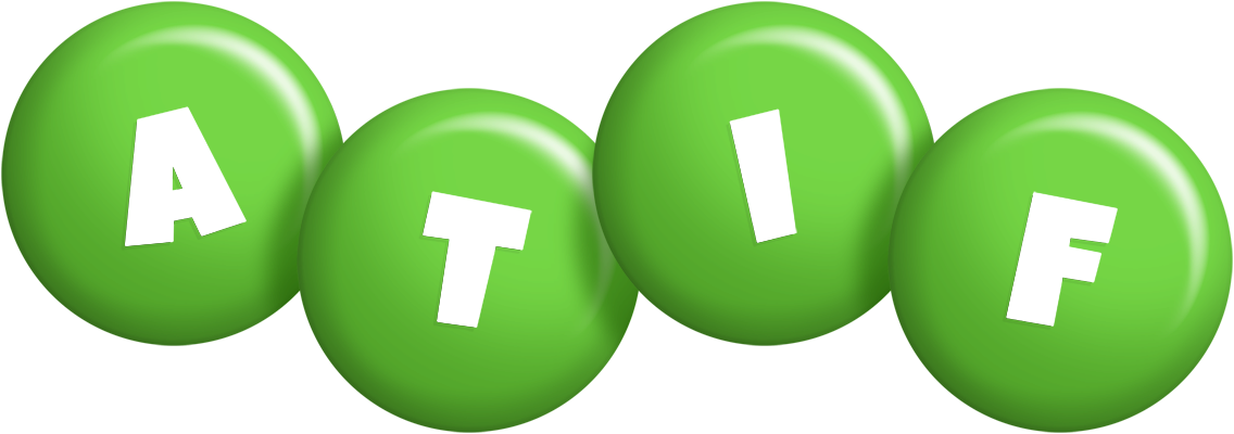 Atif candy-green logo