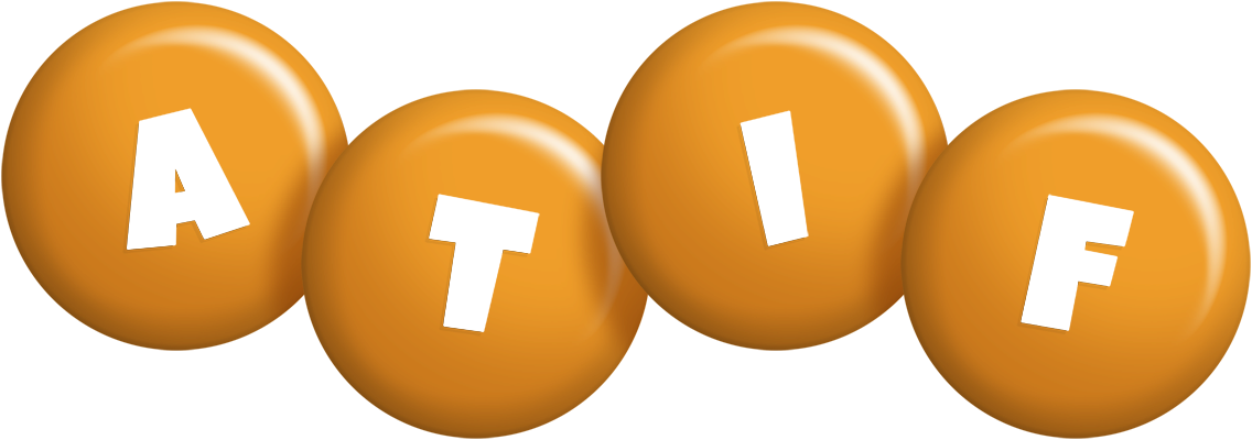 Atif candy-orange logo