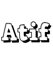 Atif snowing logo