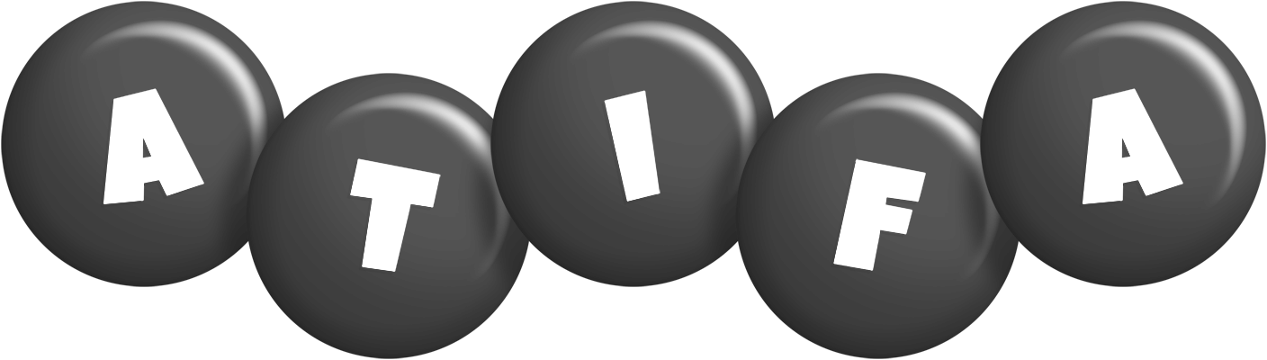 Atifa candy-black logo