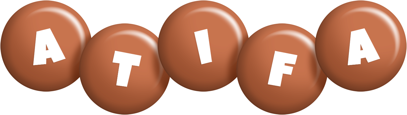 Atifa candy-brown logo
