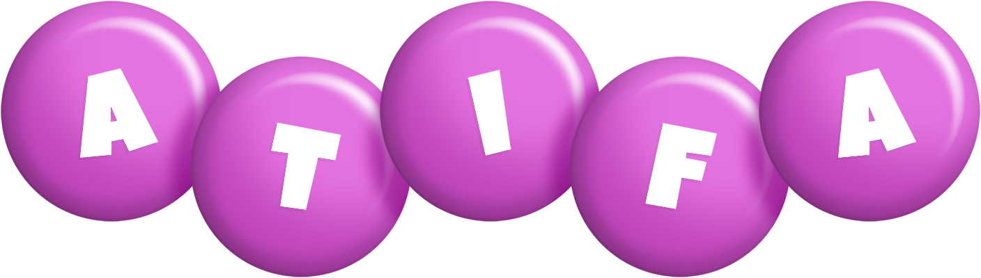 Atifa candy-purple logo