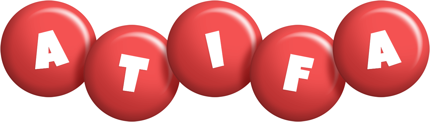 Atifa candy-red logo