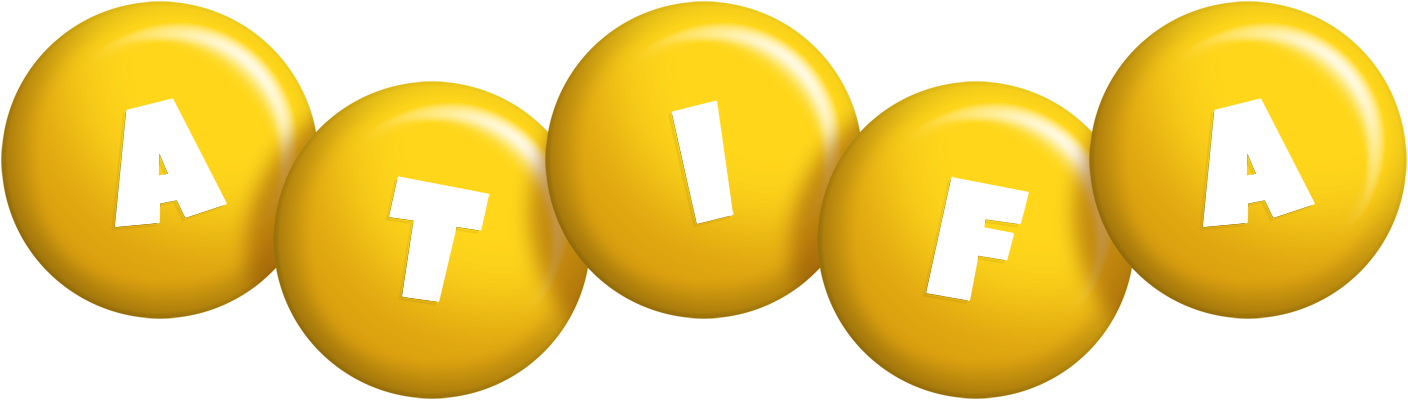 Atifa candy-yellow logo