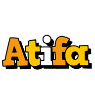 Atifa cartoon logo