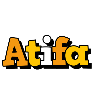 Atifa cartoon logo