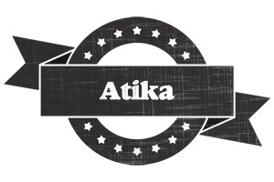 Atika grunge logo