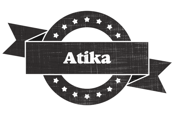 Atika grunge logo