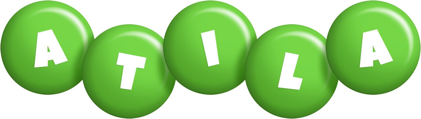 Atila candy-green logo