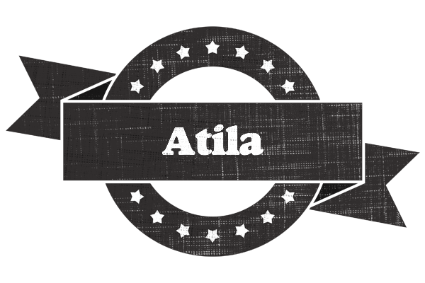 Atila grunge logo