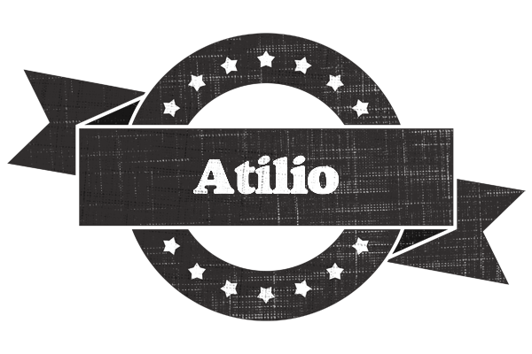 Atilio grunge logo