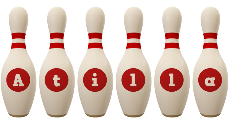Atilla bowling-pin logo