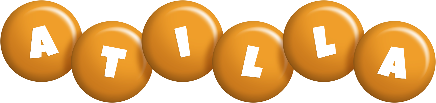 Atilla candy-orange logo