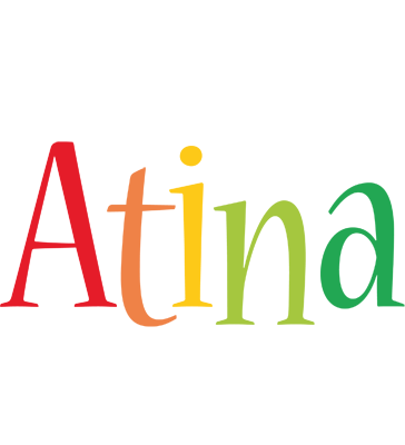 Atina birthday logo