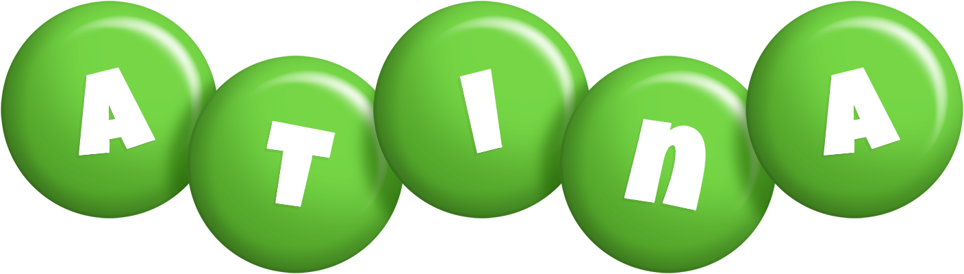 Atina candy-green logo