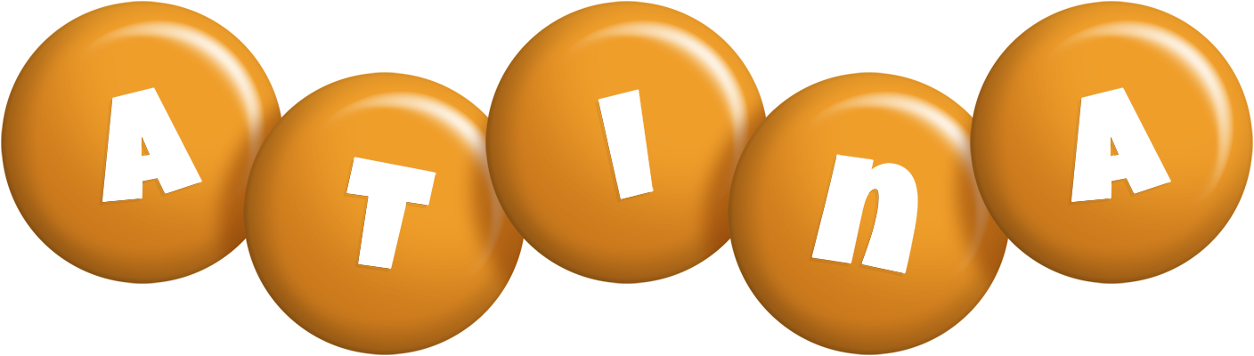 Atina candy-orange logo