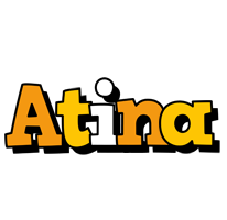 Atina cartoon logo