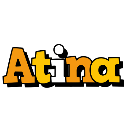 Atina cartoon logo