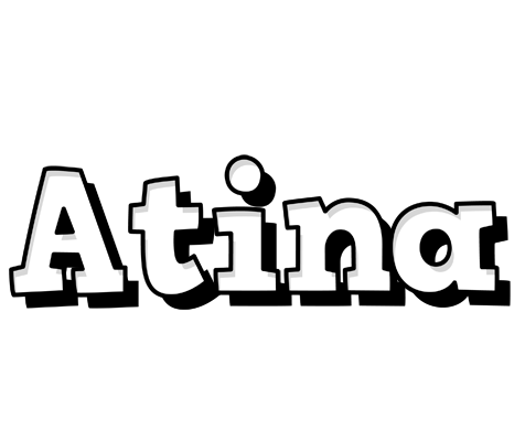 Atina snowing logo