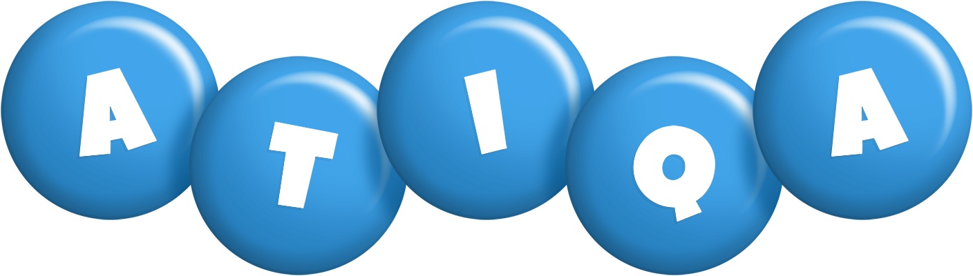 Atiqa candy-blue logo