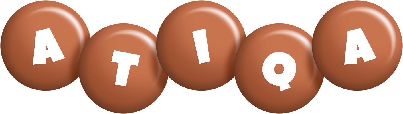 Atiqa candy-brown logo