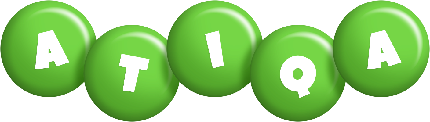 Atiqa candy-green logo