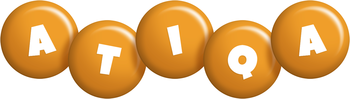 Atiqa candy-orange logo
