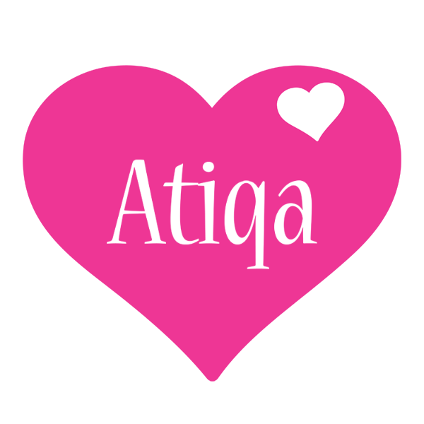 Atiqa love-heart logo