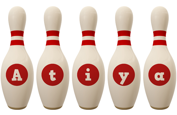 Atiya bowling-pin logo
