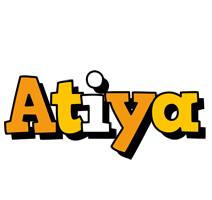 Atiya cartoon logo
