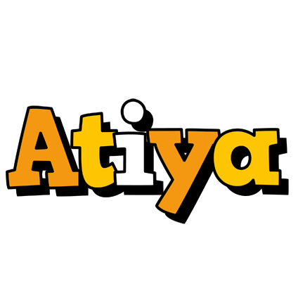 Atiya cartoon logo