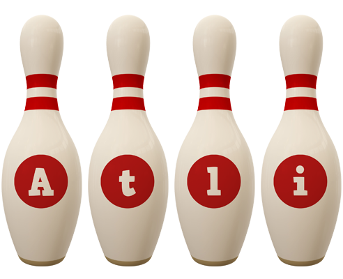 Atli bowling-pin logo